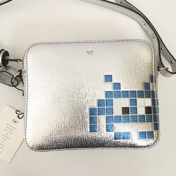Anya Hindmarch Robo Leather Metallic Crossbody - Picture 3 of 8